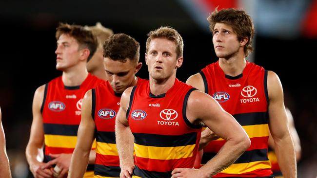 Adelaide ruckman Reilly O’Brien expects Rory Sloane to remain captain in 2022. Picture: Getty Images.