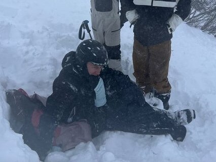 Photo of the aftermath after the avalanche has occured. Picture: Instagram (hannahsugerwoman)