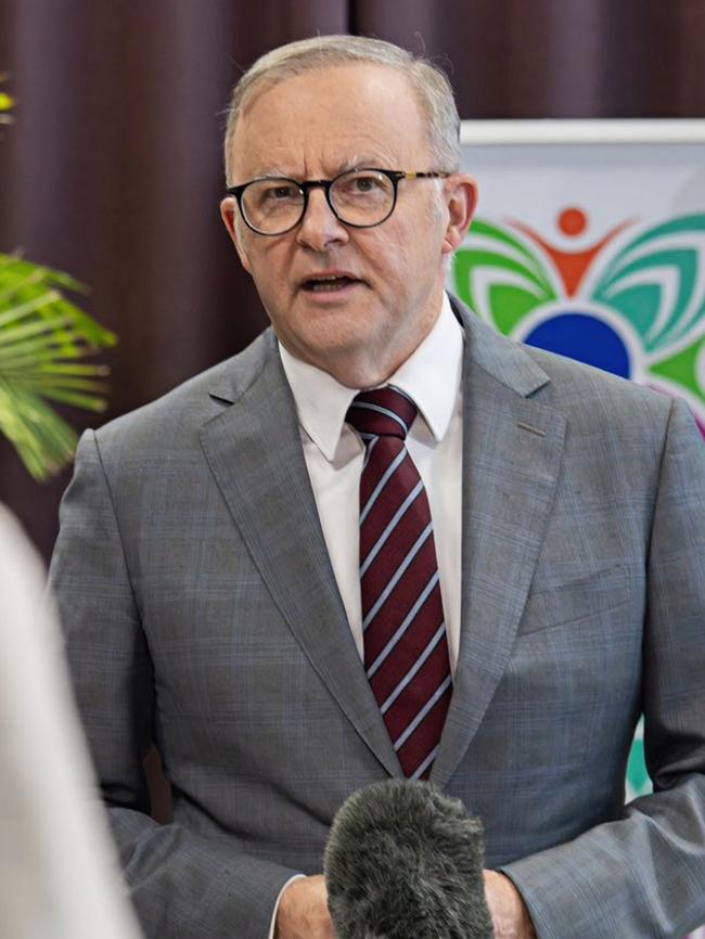 Anthony Albanese in Samoa. Picture: PMO