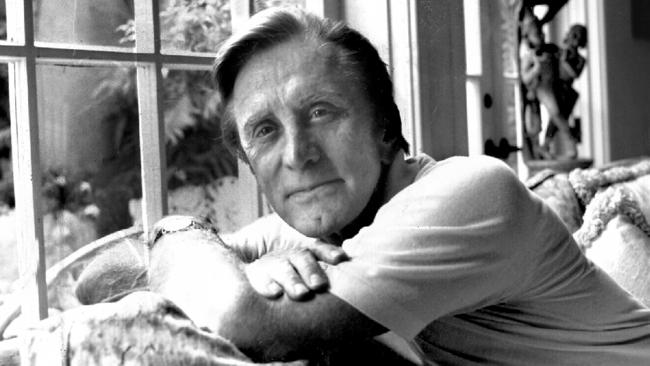 Actor Kirk Douglas in 1988 photo. Pic Solo Syndication.