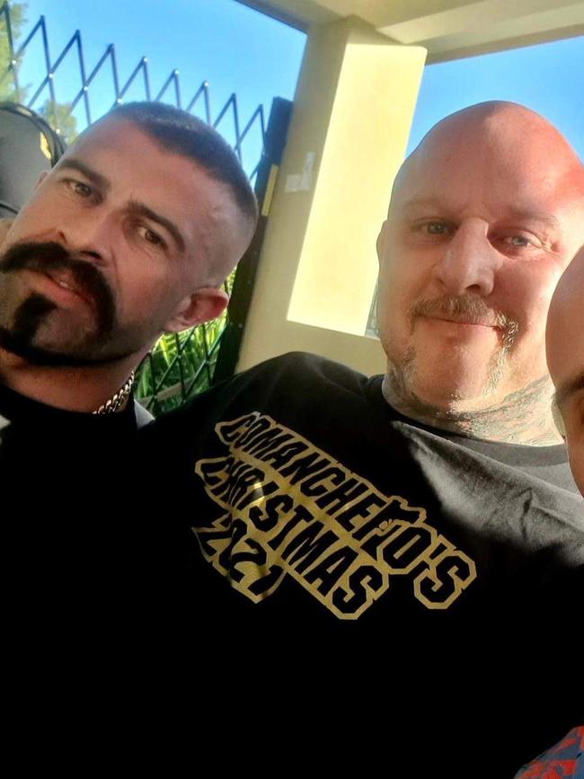 Krstomer “Kris” Bjelogrlic (left), 38, a tradesman and friend of Comanchero bikie gang president Mick Murray (right), is the director of Nitro Gym's Carrum Downs franchise. Picture: Supplied