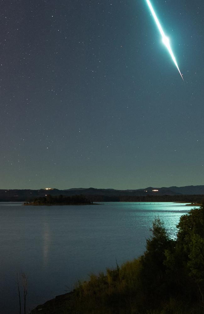 Brisbane meteor Rare moment captured by chance at North Pine Dam The