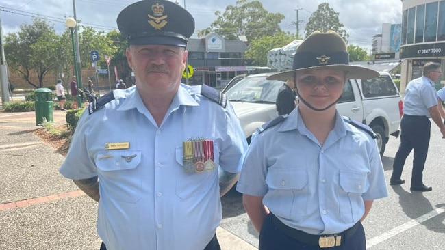 CO Mark Hippisley with his daughter Olivia.