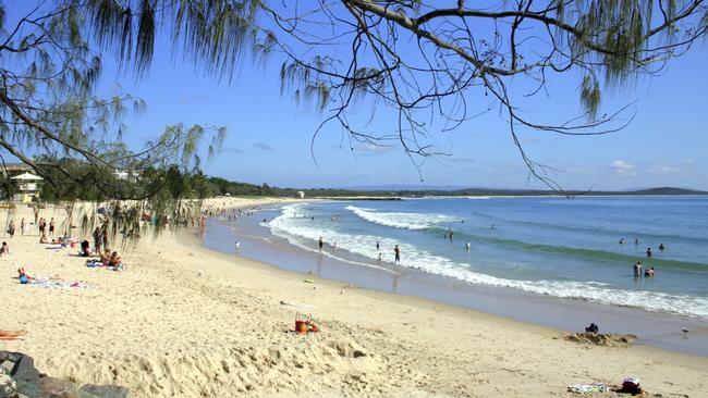 Noosa beach.