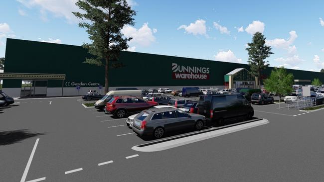 An artists impression of the new Bunnings proposed for Dubbo. Picture: Bunnings