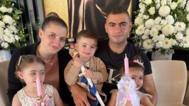 John and Salwa with their kids Natallia, 5, Nazih-Jordan, 2, and Dianna-Rose, 4. Picture: Supplied