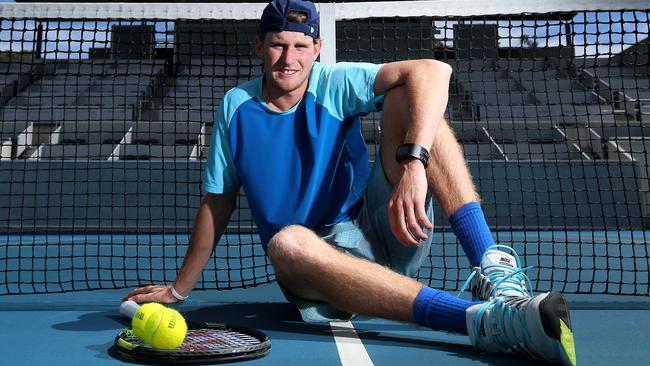 Teen tennis star Harry Bourchier, who is the top seed for the Glenorchy Open, which starts today.