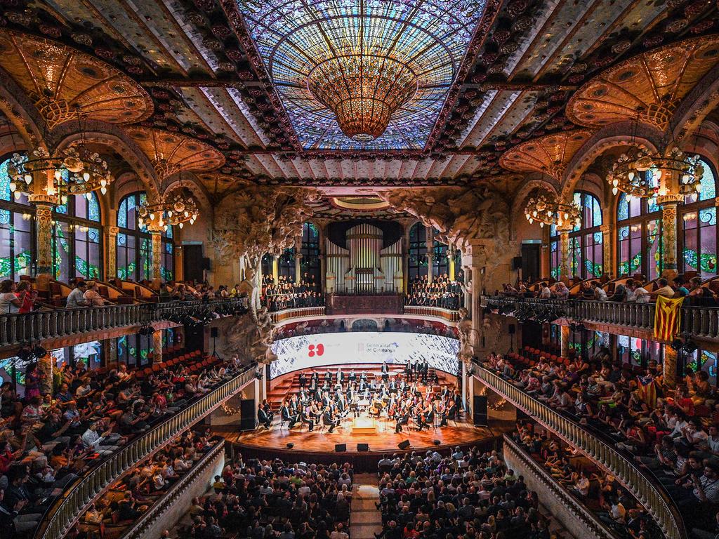 Survivors and relatives of victims of the Spanish Civil War attend a concert at El Palau de la Musica on July 18, 2016 in Barcelona, Spain. The biggest gathering of survivors of the Spanish Civil was celebrated today at the same concert hall where Pau Casals was rehearsing ahead of a concert when he was informed on the military coup across the country. He decided to perform the symphony No. 9 of Beethoven (Ode to Joy) in a empty hall instead of leaving the building. On July 18, 1936 a group of officers attempted to overthrow the left-wing Popular Front government, elected in February 1936 in a military coup. That date marks the beginning of the Spanish Civil War which it left 500,000 killed and 450,000 fled. (Photo by David Ramos/Getty Images)