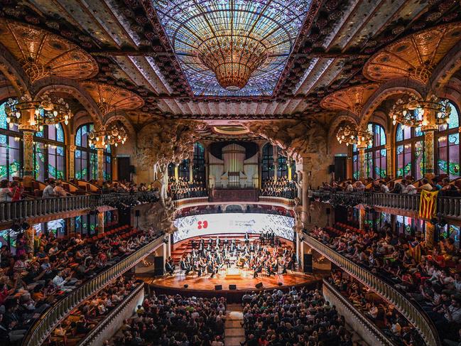 Survivors and relatives of victims of the Spanish Civil War attend a concert at El Palau de la Musica on July 18, 2016 in Barcelona, Spain. The biggest gathering of survivors of the Spanish Civil was celebrated today at the same concert hall where Pau Casals was rehearsing ahead of a concert when he was informed on the military coup across the country. He decided to perform the symphony No. 9 of Beethoven (Ode to Joy) in a empty hall instead of leaving the building. On July 18, 1936 a group of officers attempted to overthrow the left-wing Popular Front government, elected in February 1936 in a military coup. That date marks the beginning of the Spanish Civil War which it left 500,000 killed and 450,000 fled. (Photo by David Ramos/Getty Images)