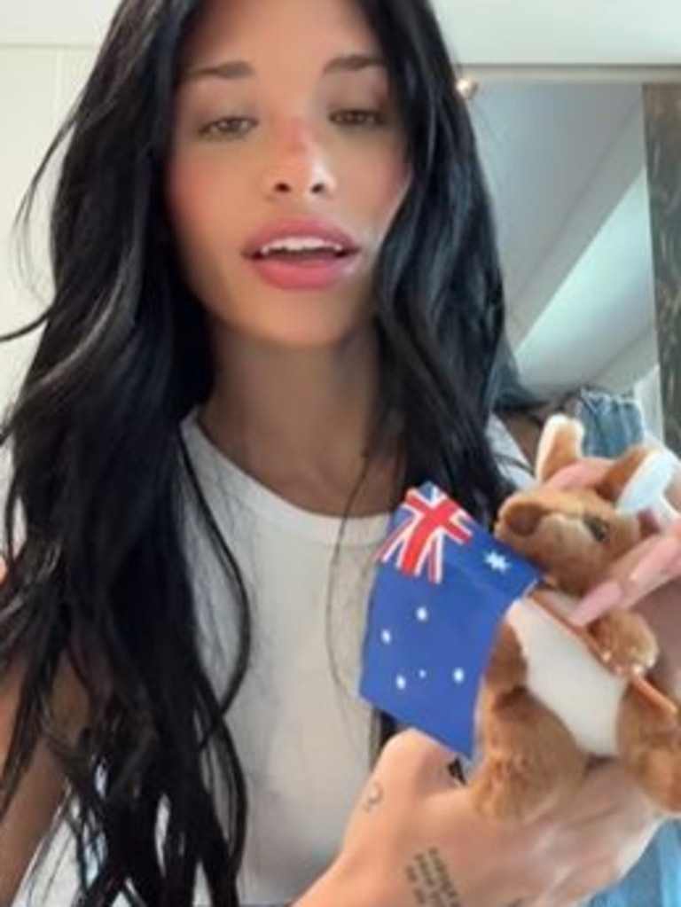 She's currently in Australia. Picture:TikTok/nessaabarrett