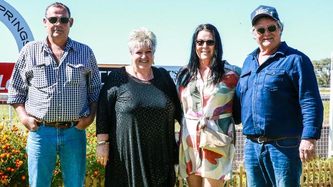 Brad, Angie, Jennifer and Mel at the cup. Picture: Nikki Westover