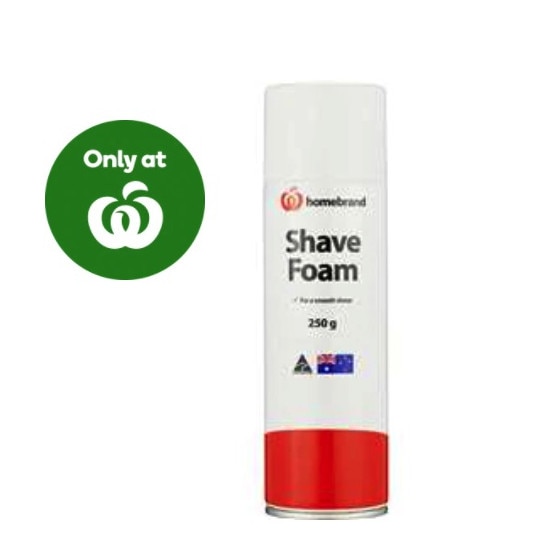 A bottle of shaving foam will set you back as little $2.30 at Woolies. Picture: Woolworths