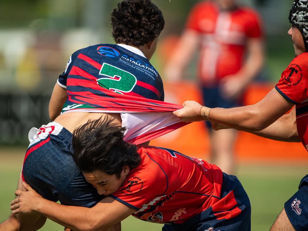 MacKillop Saints vs. Palmerston Crocs at 2023 Hottest 7s at TRL Stadium, Darwin. Picture: Pema Tamang Pakhrin