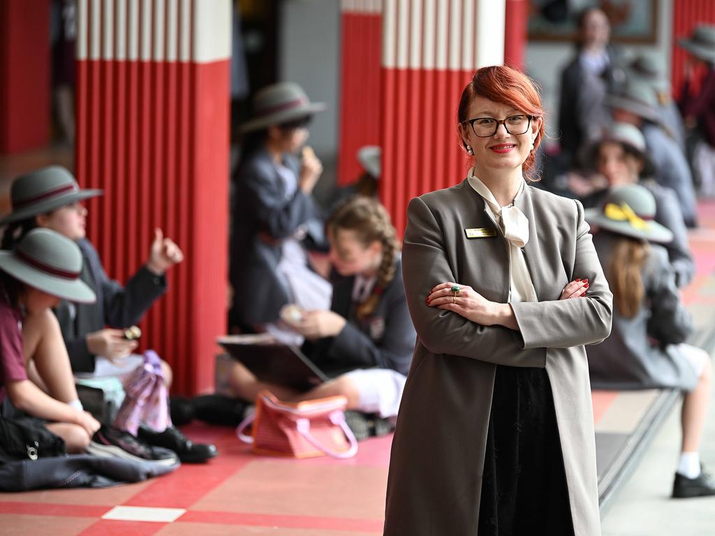 Mt Alvernia school Principal Samantha Jensen said a huge amount of time when into recruiting staff. Picture: Lyndon Mechielsen