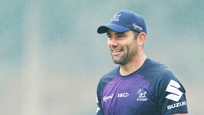 Could we see Cameron Smith as the head coach of a new NRL team in Brisbane? Picture: AAP.