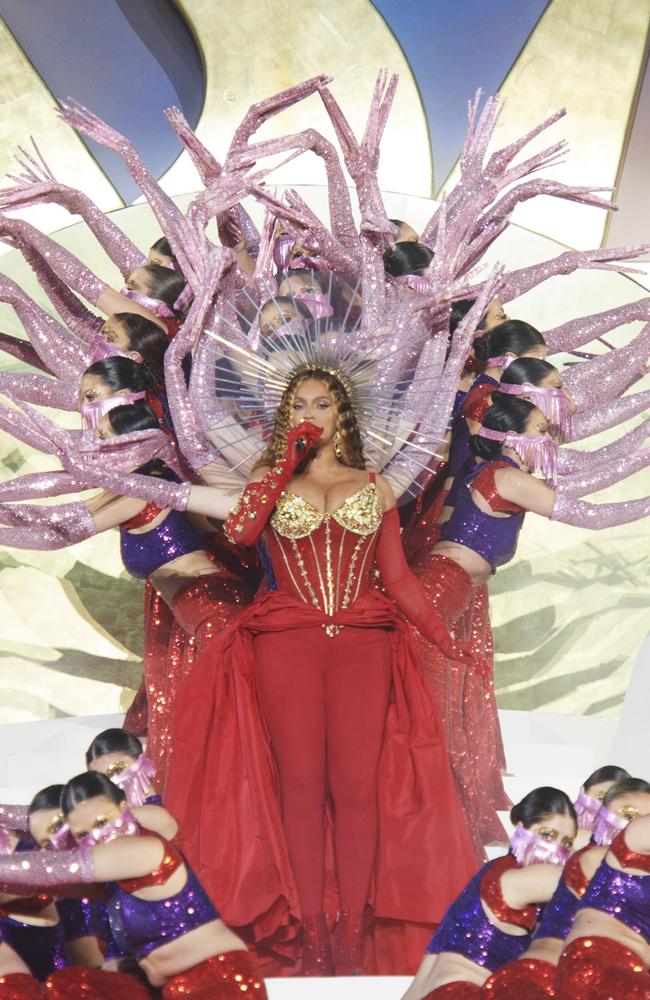 Beyonce performs at the Grand Reveal of Dubai's newest luxury hotel, Atlantis The Royal last month. Picture: Mason Poole/Parkwood Media/Getty Images