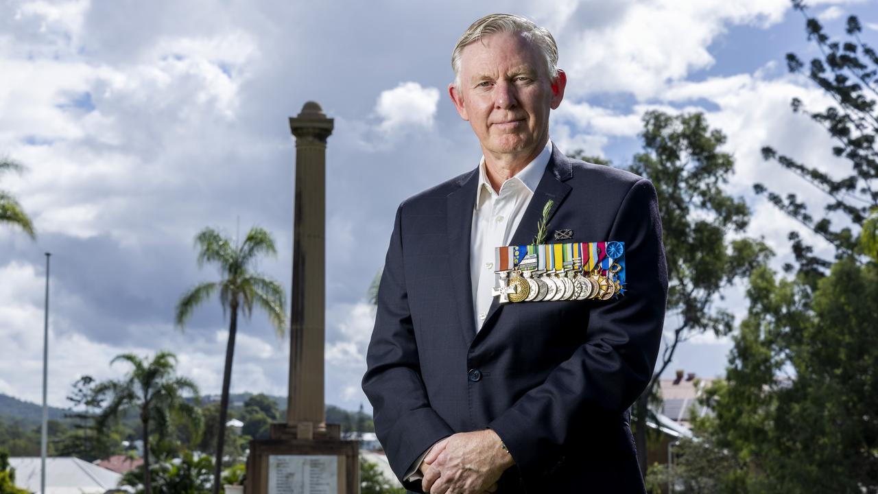 RSL Queensland State President Major General Stephen Day at Toowong Memorial Park. Picture: Richard Walker