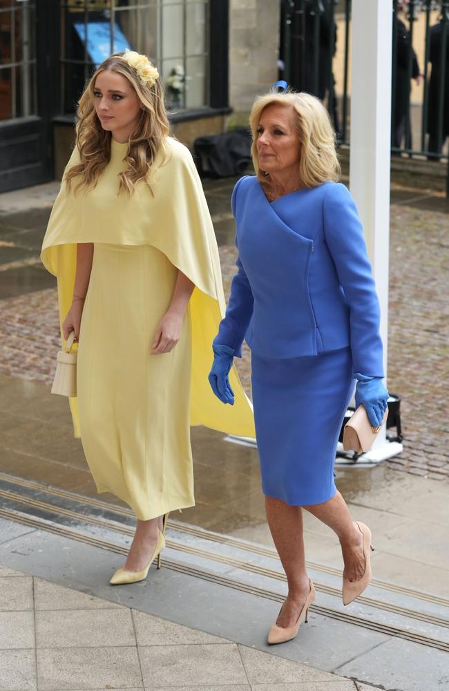 Jill Biden and granddaughter Finnegan Biden were dressed to impress. Picture: Getty Images