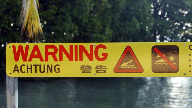 Visitors to the Far North often fail to heed warning signs at creeks including Deep Creek at Kewarra Beach, which is known to harbour crocodiles.