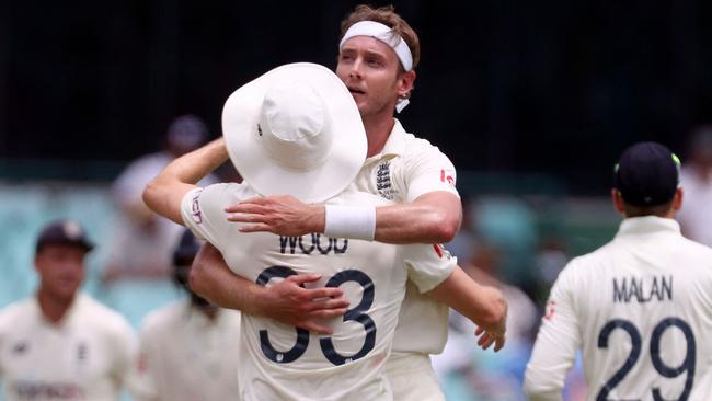 Stuart Broad was the star of the show for England on day two at the SCG.