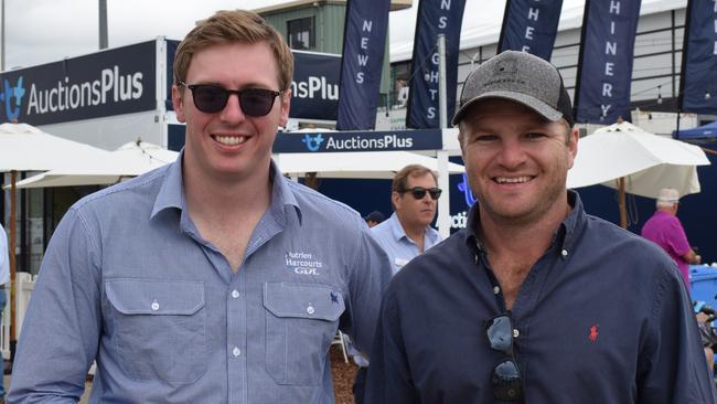 Jack MacGibbon and Harry Patterson at Beef Australia 2024. Picture: Aden Stokes