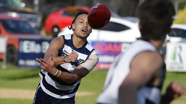 Brendan Lord hardballs. Picture: Andrew Batsch