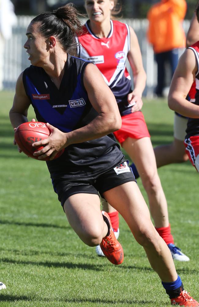 Kirby Bentely in action for Melbourne University. Picture: Mark Wilson