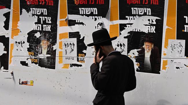 Ultra-Orthodox Jewish men represent 17 per cent of draft-age males. Picture: Tanya Habjouqa/Noor Images for WSJ