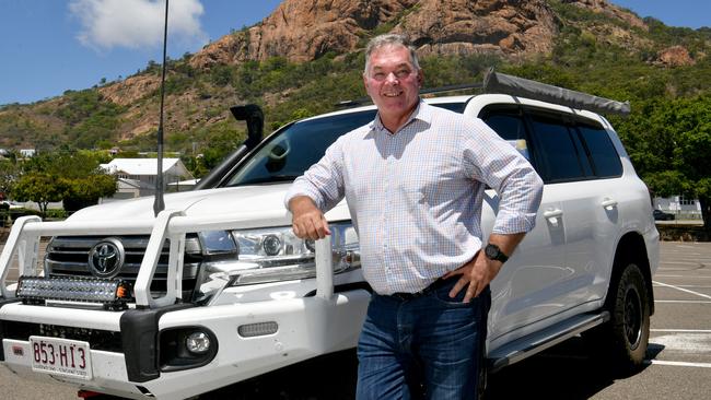 Member for Townsville Scott Stewart with his 4WD. Picture: Evan Morgan