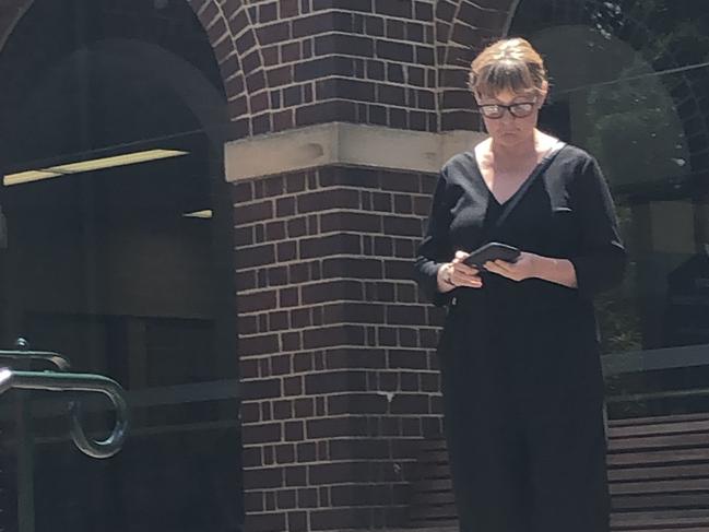 Kathryn Michelle Baker, 42, of Newport, outside Manly Local Court. Picture: Manly Daily