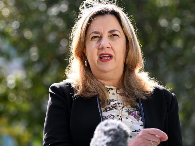 Queensland Premier Annastacia Palaszczuk has announced she will open a $750 million cancer centre in Brisbane. Picture: NCA NewsWire / Dan Peled