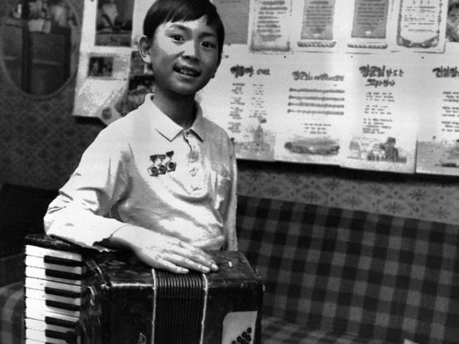 Kim Jong-chul pictured as a child. Picture: KNCA/AP