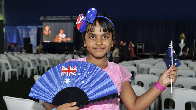 Citizenship ceremonies continue to be held across Sydney on January 26. Picture: Ken Leanfore