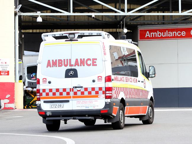 Generic picture of ambulance bay and emergency entrance at the Nepean Hospital in Penrith.(AAP Image/ Justin Sanson)