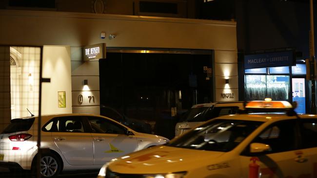 The exterior of Monopole restaurant in Potts Point. closed after an infected person visited the venue. Picture: Christian Gilles