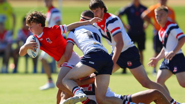 The Roosters produced some great defence in the first half of the decider. Pic: Paul Barkley|LookPro