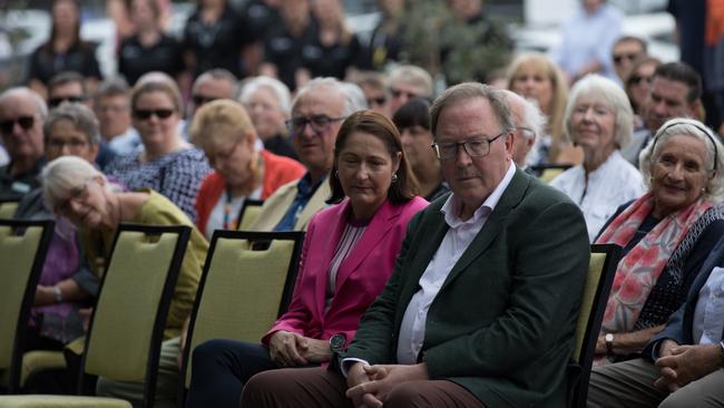 Labor member for Gilmore Fiona Phillips, left, with Bega MP Michael Holland. Picture: Nathan Schmidt