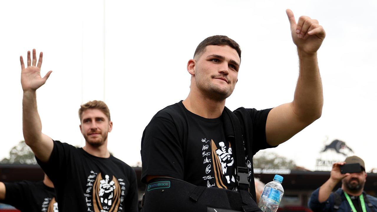 Nathan Cleary of the Panthers. (Photo by Brendon Thorne/Getty Images)