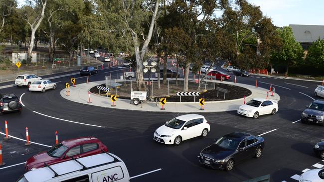 Britannia Roundabout just after it opened with two roundabouts. Before its revamp it was voted as the “most dangerous and frustrating intersection’’ by Risky Roads respondents.