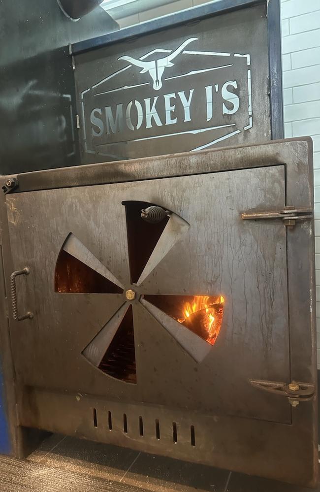 Smokey J's smoker, 'Old Smokey', was custom-made in the Northern Territory and can fit up to 300kg of meat. Picture: Supplied