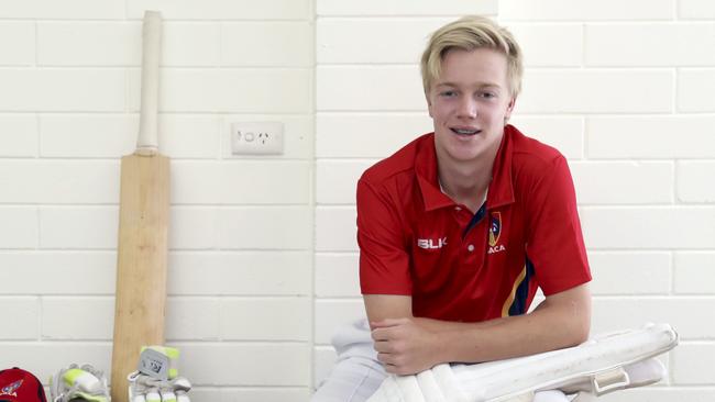 Isaac Higgins scored more runs than any other batsman at the under-17 national championships. Picture: AAP/Dean Martin