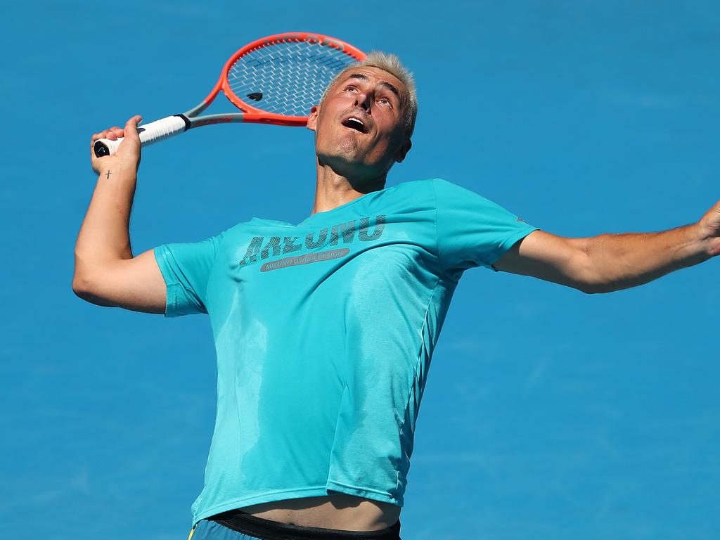 Bernard Tomic is working hard to revive his career. Picture: Kelly Defina/Getty Images