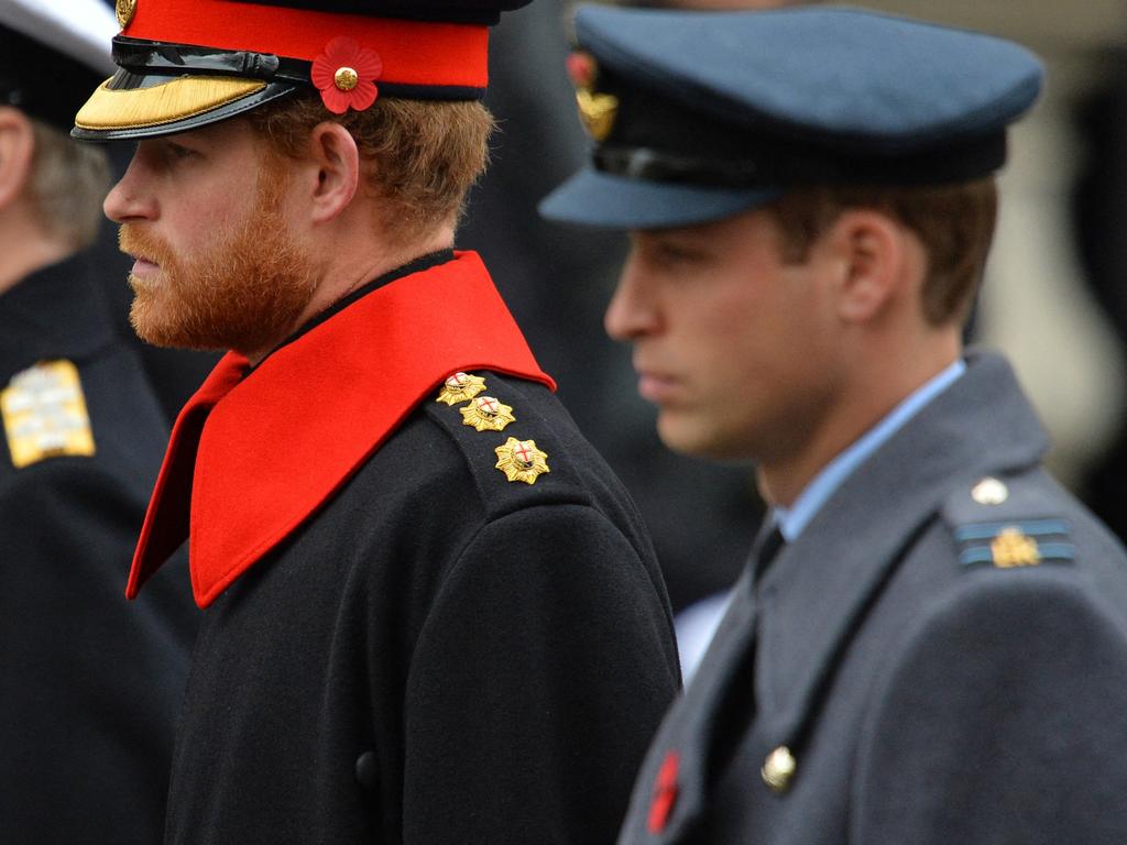 Prince Harry and Prince William will walk separately at Prince Philip’s funeral. Picture: AFP Photo / Glyn Kirk