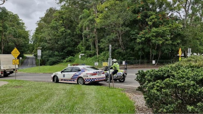 Yandina State School is in lockdown as a police hunt is underway nearby for a man who did a runner from a traffic incident on Ninderry Rd. Picture: Sam Flanagan