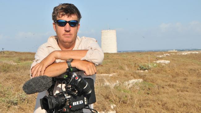 Biopixel director of photography Richard Fitzpatrick on location at Raine Island.