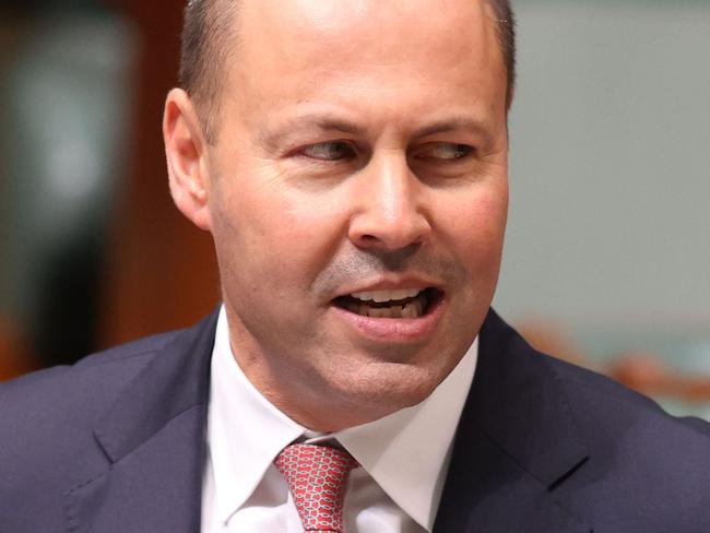 CANBERRA, AUSTRALIA NewsWire Photos FEBRUARY 25 2021: The Treasurer Josh Frydenberg, during Question Time in the House of Representatives in Parliament House Canberra. Picture: NCA NewsWire / Gary Ramage