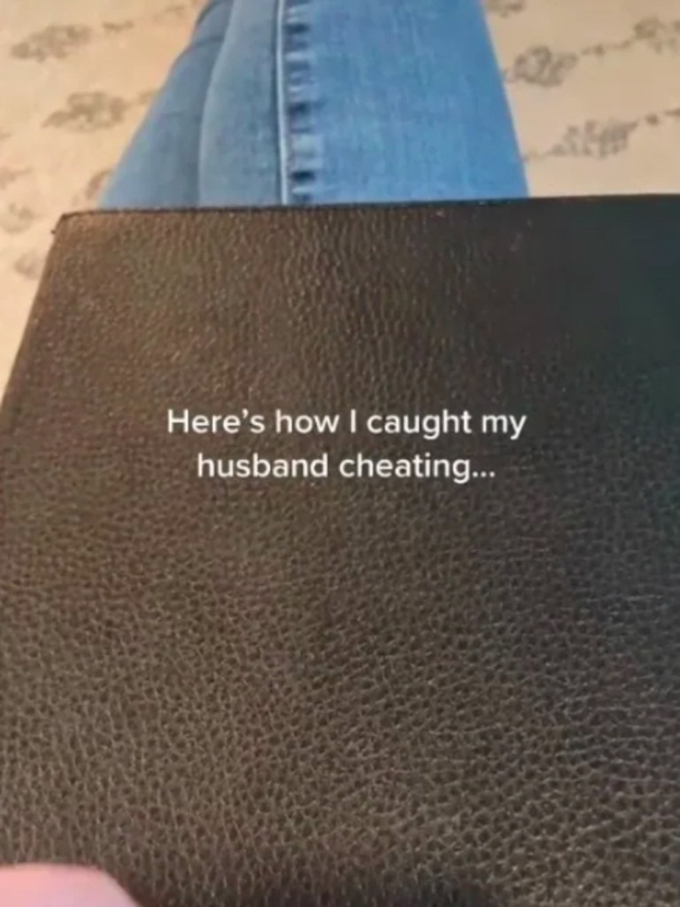 Her daughter had been using the family iPad and the husband hadn't realised that his messages were synched. Picture: TikTok