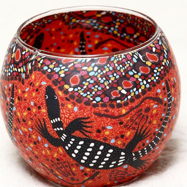 Naidoc candle holder. Picture: John Appleyard