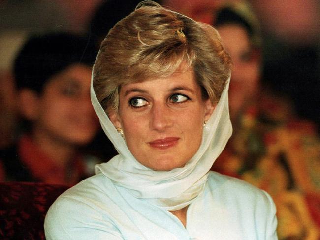 Princess Diana on a visit to a hospital in Lahore in 1996. Picture: Supplied