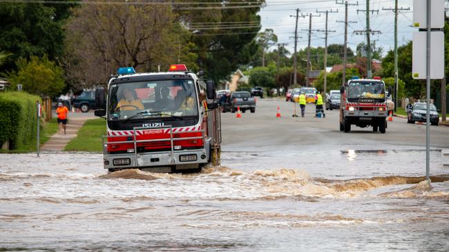 Flooding in Forbes. Picture Joshua Gavin.